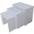 Felicja Nest of 3 Tables - White, High Gloss