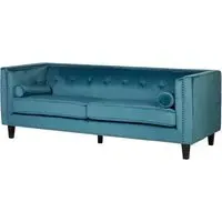 Felisen 3-Seater Sofa - Blue, Velvet