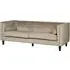 Felisen 3-Seater Sofa - Mink, Velvet