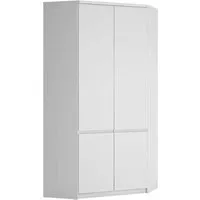 Felton Corner Wardrobe with 2 Doors - Alpine White, Wood alternate view