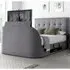 Felton Super King Ottoman TV Bed with Storage - Grey, Fabric