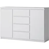 Felton Wooden Sideboard with 2 Doors - White