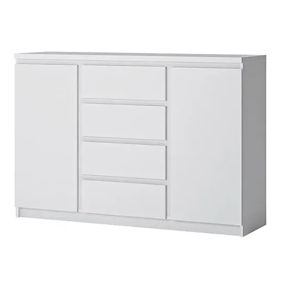 Felton Wooden Sideboard with 2 Doors - White