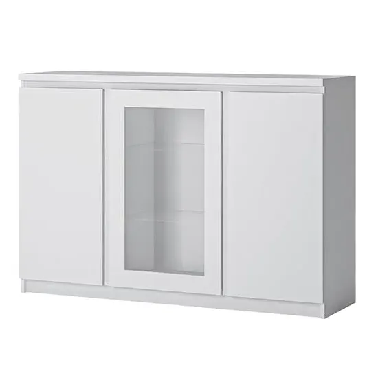 Felton Wooden Sideboard with 3 Doors - White