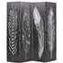Femi Feathers Room Divider - Black and White, Canvas