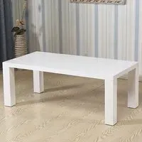 Fenella Rectangular Coffee Table - White, High Gloss