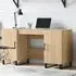 Fenland Laptop Desk with Storage - Sonoma Oak