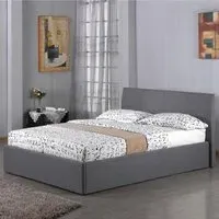 Feray Single Ottoman Bed with Storage - Grey, Fabric
