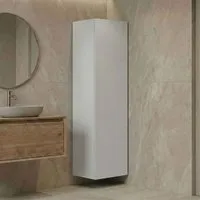 Ferla Tall Bathroom Storage Cabinet - Cashmere, Lacquered MDF alternate view