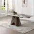Ferndale Ceramic Marble Extending Dining Table - Matt White