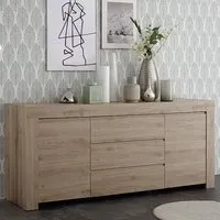 Ferndale Sideboard with 2 Doors 3 Drawers - Cadiz Oak