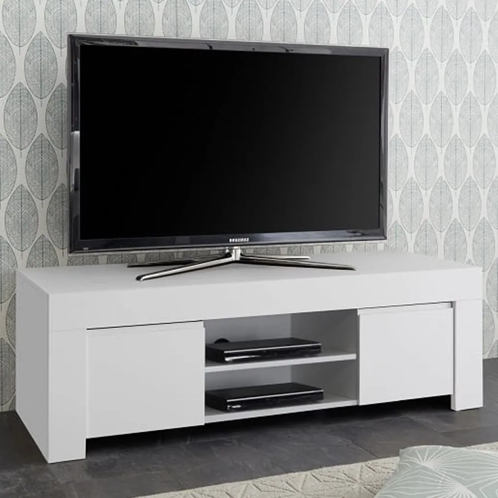 Ferndale TV Stand with 2 Doors - White, Wood image