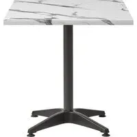 Fernie 70cm Bistro Table - Carrara Marble Effect