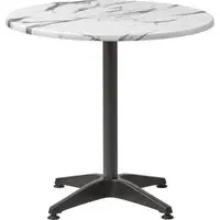 Fernie 70cm Round Bistro Table - Carrara Marble Effect
