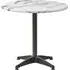 Fernie 70cm Round Bistro Table - Carrara Marble Effect