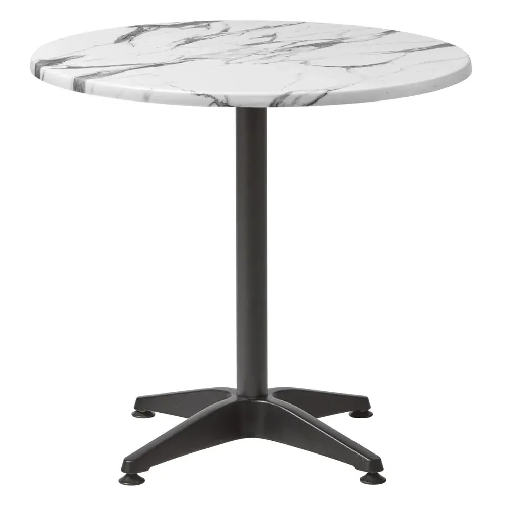 Fernie 70cm Round Bistro Table - Carrara Marble Effect image