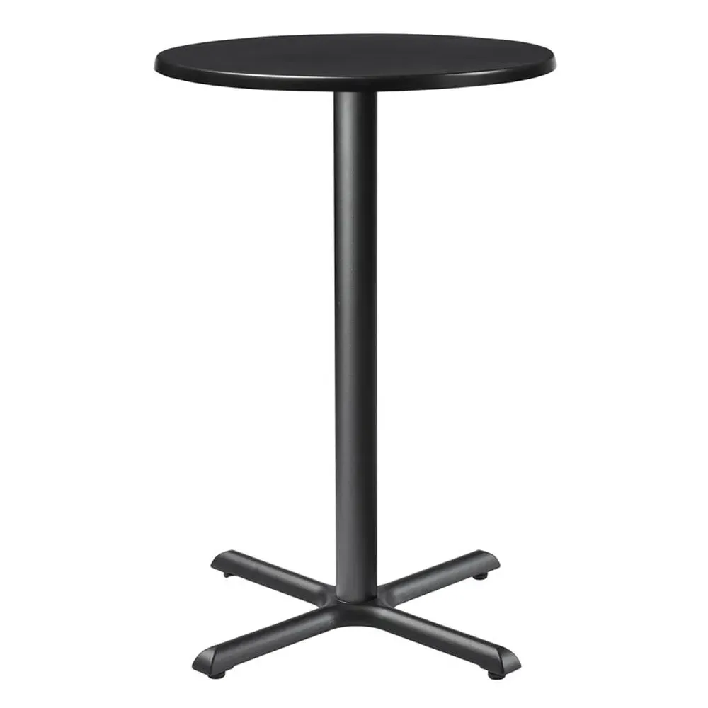 Fernie Round Bar Table - Black, Wood