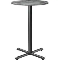 Fernie Round Bar Table - Cement, Wood