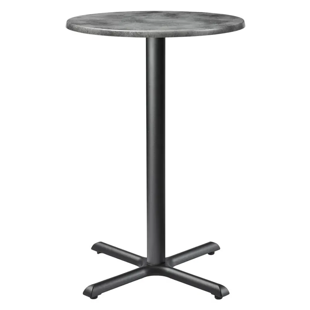 Fernie Round Bar Table - Cement, Wood image