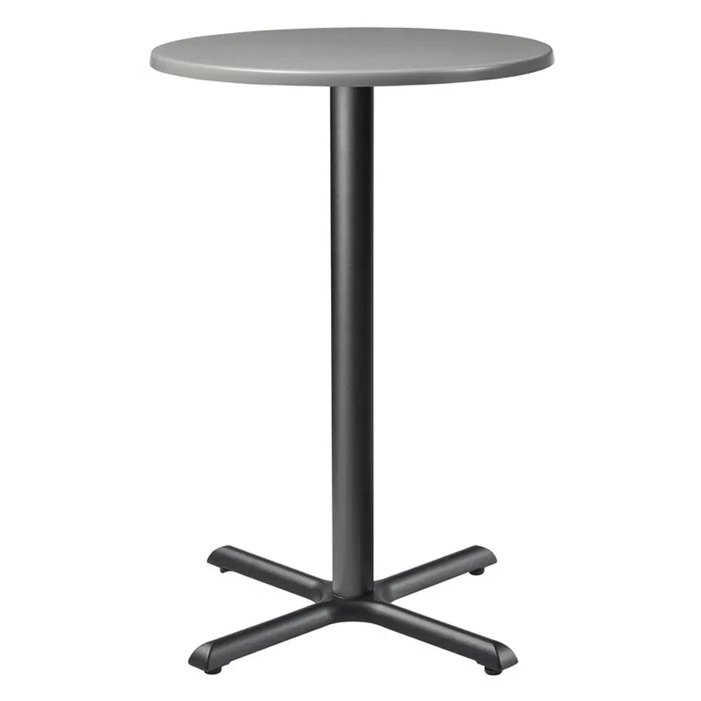 Fernie Round Bar Table - Grey, Wood