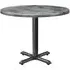Fernie Round Bistro Table - Black, Wood