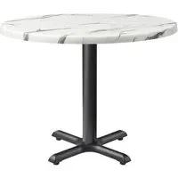 Fernie Round Bistro Table - Black, Wood