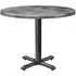 Fernie Round Bistro Table - Black, Wood