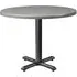 Fernie Round Bistro Table - Grey, Wood