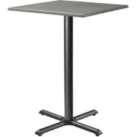 Fernie Square Bar Table - Grey, Wood