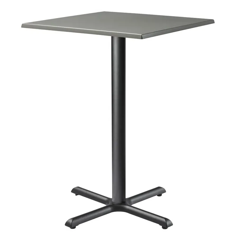 Fernie Square Bar Table - Grey, Wood
