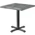 Fernie Square Bistro Table - Black, Wood