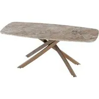 Ferris Coffee Table - Brown, Marble