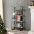 Feryal 4-Tier Bookshelf - Concrete Effect, Chipboard