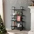 Feryal 4-Tier Bookshelf - Grey, Chipboard