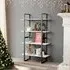 Feryal 4-Tier Bookshelf - White, Chipboard