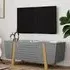 Fiditi TV Stand with 3 Doors - Grey, Oak