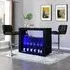Fiesta High Gloss Bar Table with 2 Candid Stools - Black