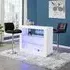 Fiesta High Gloss Bar Table with 2 Candid Stools - White