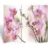 Fifer Folding Room Divider - Flower Print, Fir Wood