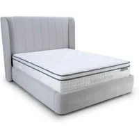 Figaro King Size Ottoman Storage Bed Frame - Natural, Fabric alternate view