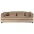 Fijian 3-Seater Sofa - Mink, Velvet