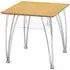 Filia Lamp Table with Chrome Legs - Beech