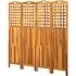 Filiz 4-Panel Room Divider - Acacia Wood