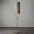 Findlay Cylinder Shade Floor Lamp - Brass, Fabric