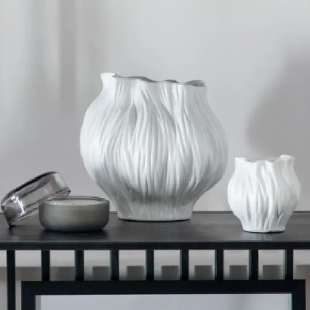 Findlay Small Ceramic Vase - White image