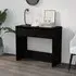 Finley Console Table with 2 Drawers - Black, Engineered Wood