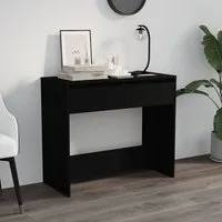Finley Console Table with 2 Drawers - Black, Engineered Wood alternate view
