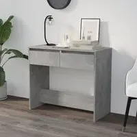 Finley Console Table with 2 Drawers - Concrete Effect