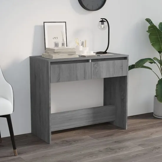 Finley Console Table with 2 Drawers - Grey, Sonoma Oak