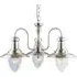 Fisherman 3 Light Seeded Glass Pendant Light - Silver